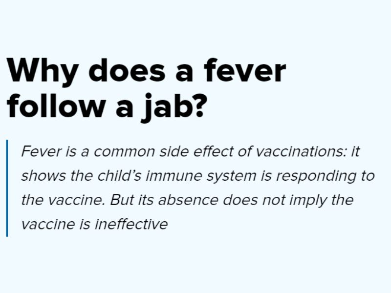 Insights on post-vaccine fever - Motherhood Hospital India.