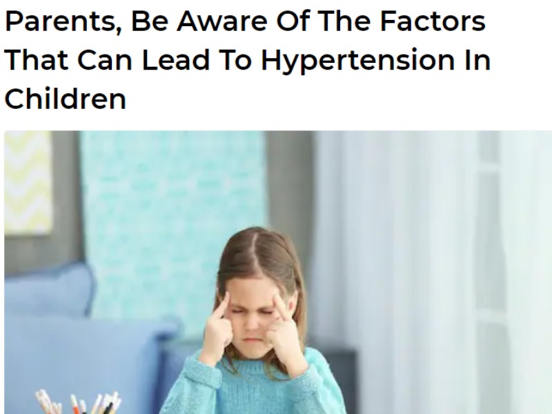 Parental Awareness: Child Hypertension Factors - Motherhood Hospital India