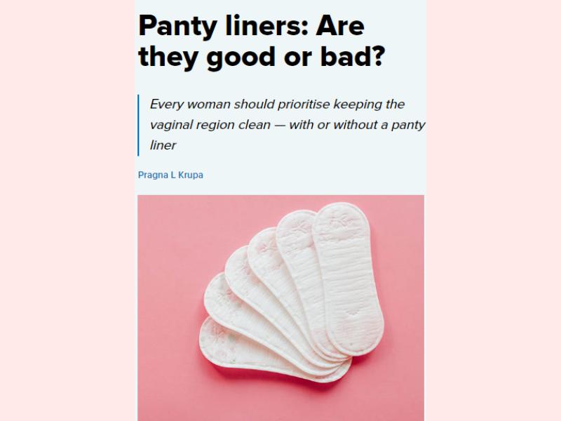 Panty liners: Are they good or bad? - Motherhood Hospitals India