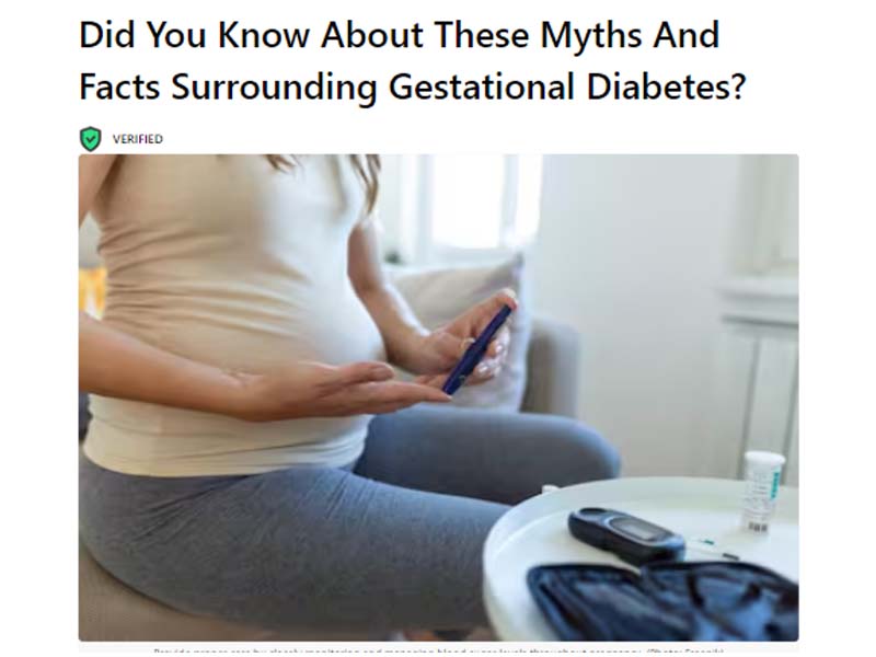 Did You Know About These Myths And Facts Surrounding Gestational Diabetes?  - Motherhood Hospitals India