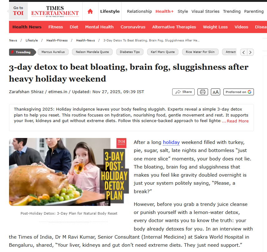 3 day detox to beat bloating