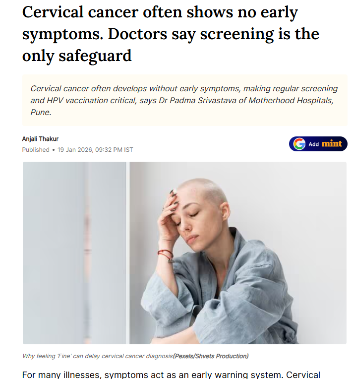 Cervical cancer often shows no early symptoms. Doctors say screening is the only safeguard