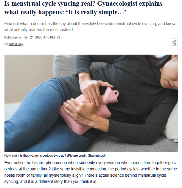 Is menstrual cycle syncing real? Gynaecologist explains what really happens: ‘It is really simple…’