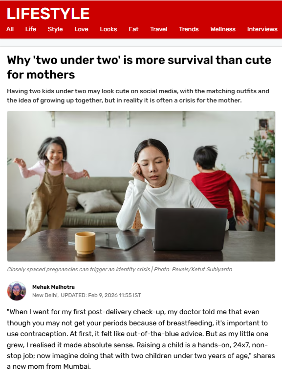 Why 'two under two' is more survival than cute for mothers