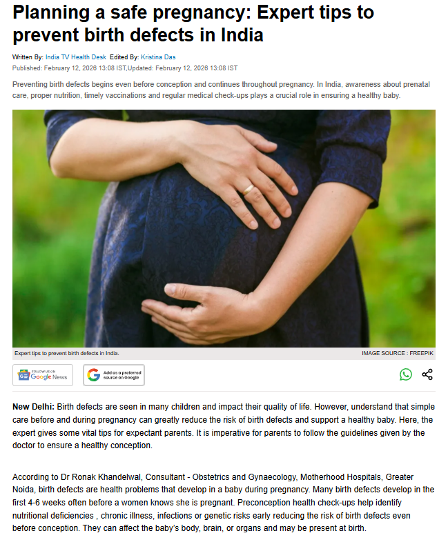 Planning a safe pregnancy: Expert tips to prevent birth defects in India