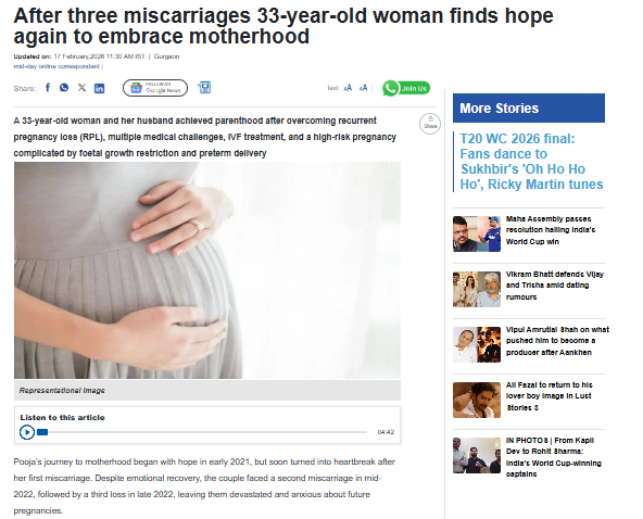 After three miscarriages 33-year-old woman finds hope again to embrace motherhood