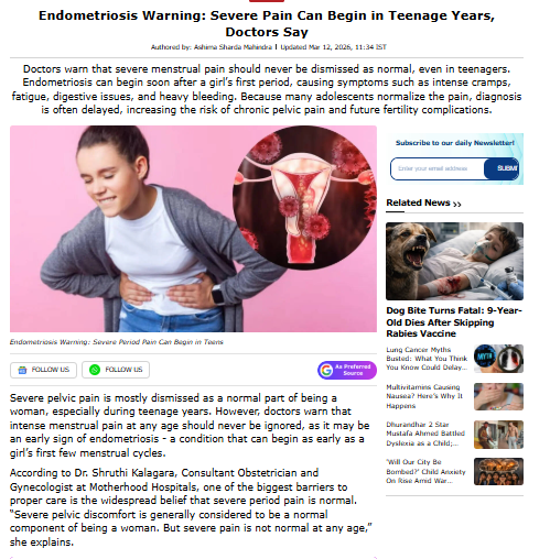 Endometriosis Warning:
